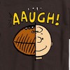 Men's - Peanuts - C Brown Half Football Head Short Sleeve Graphic T-Shirt - 2 of 4