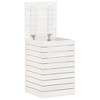 vidaXL Laundry Basket White 17.3 in.x17.3 in.x26 in. Solid Wood Pine - 4 of 4