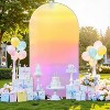 GAOMON Wedding Arch Backdrop Cover Double-Sided Spandex Fitted Arch Stand Covers Stretchy Backdrop Fitted Glitter - 2 of 4
