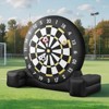 VEVOR Inflatable Soccer Dart Board, over 8 ft High Giant Soccer Dart Board with 9 Kick Balls & Air Pump, 2-Minutes Setup & Storage Bag, Black - 2 of 4