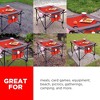 HOMLUX Portable Outdoor Adjustable Height Folding Wine Table with Cup Holders, Storage Bag - 4 of 4