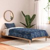 Deny Designs Twin/ Twin Extra Long Schatzi Brown Nora Fancy Diamond Denim Comforter and Pillow Sham Blue - 2 of 4