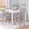 Powell 5pc Shelby Square Counter Height Dining Set Gray - 2 of 4