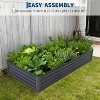 Galvanized Raised Garden Bed Kit w/Cover,Ultimate Raised Beds Extra Deep Metal Planter Raised Beds for Vegetables - 4 of 4