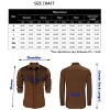 Coolmee Men's Western Cowboy Fringe Shirts Long Sleeve Button Down Embroidered Vintage Casual Shirts - 4 of 4