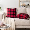 PAVILIA Set of 2 Throw Pillow Covers, Decorative Velvet Square Cushion Cases for Bed Sofa Couch Bedroom Living Room - 2 of 4