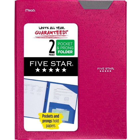Five Star 2 Pocket Plastic Folder with Prongs  - image 1 of 4