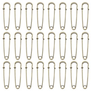 Unique Bargains Metal DIY Blankets Crafts Brooch Making Home Sewing Large Safety Pins 60 Pcs - 1 of 4