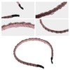 Unique Bargains Women's Beaded Hair Hoop Headband Accessories Hairband 0.43 Inch Wide 1 Pc - 4 of 4