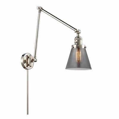 Cone - 1 Light Swing Arm Wall Sconce In Industrial Style-30 Inches Tall and 8 Inches Wide