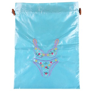 Wrapables Silk Embroidered "Bra & Panties" Lingerie Bag - 1 of 4