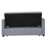 DOMETOUR Leisure Loveseat Sofa for Living Room Bedroom, Convertible Sleeper Sofa Bed with 2 Pillows - 4 of 4