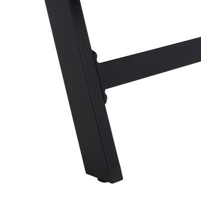 Fionne Modern Chic Black Outdoor Sunlounger