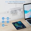 Multi Plug Outlet Extender, USB C Wall Charger, Wall Plug Splitter with 5 Outlets and 3 USB, Electrical Power Expander with Surge Protector Spaced - 2 of 4