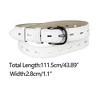 INSPIRE CHIC Women Faux Leather Belt Hollow Waist Belts with Buckle Belts - 3 of 4