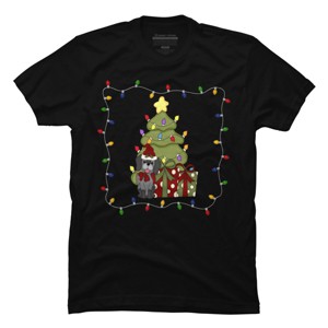 Men's Design By Humans Christmas for Puppy By realdealclipart T-Shirt - 1 of 4