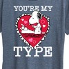 Women's - Peanuts - You're My Type Short Sleeve Graphic T-Shirt - 2 of 4