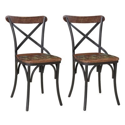 Taran Designs,Beckett Solid Wood Dining Chairs (Set of 2)