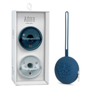 La’dore Baby Pacifier & Case Set – BPA-Free Silicone Soother for Teething Relief + Portable Pacifier Holder for Travel & Storage - 1 of 4