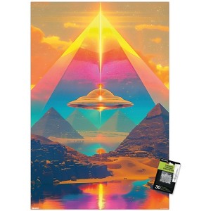Trends International Ray Heere - UFO Pyramid 1 Unframed Wall Poster Prints - 1 of 4