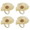 Saro Lifestyle Raffia Charm Napkin Ring (Set of 4) - 2 of 2
