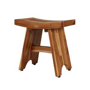 18" Serenity ED963 Wide Adjustable Teak Shower Bench - EcoDecors - 1 of 4