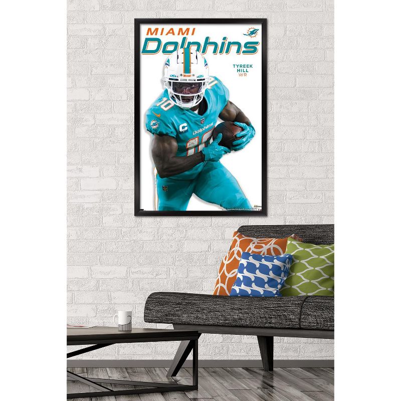 Trends International NFL Miami Dolphins - Tyreek Hill Feature Series 23 Framed Wall Poster Prints, 2 of 7
