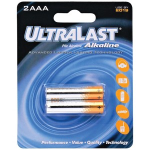 Ultralast® ULA2AAA AAA Alkaline Batteries, 2 Pack in Multicolored - 1 of 1