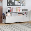 Mlezan 2-Drawer File Cabinet:  Metal, Rolling Storage with Shelf. Ideal for Printer, Letter, or A4 Files in Home or Office. Functional and Compact. - 2 of 4