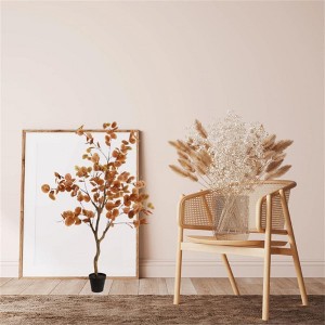 Coucheta Artificial Eucalyptus Tree in Pot, Fall Thanksgiving Decor for Indoor Outdoor Porch Fireplace, Faux Autumn Ficus Plant - 1 of 4