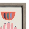 Kate and Laurel Sylvie Mid Century Succulents Framed Canvas by Rachel Lee of My Dream Wall, 18x24, Gray - 3 of 4