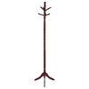 Rack Clothes,Merlot Coat Rack with Twisted Post for Closet, Wardrobe - 3 of 4