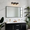 DAKAFUL Bathroom Vanity Light, with Clear Glass Globe Shade, Reversible Mounting E26 Base Wall Lights for Bathroom/Mirror/Bedroom/Hallway(3-Light) - 4 of 4