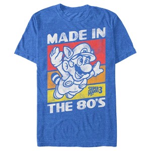 Men's Nintendo Raccoon Mario Made in the 80's T-Shirt - 1 of 4
