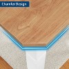 78.7" Farmhouse Dining Table for 6-8 People - Rustic Industrial Kitchen Table with Sturdy Metal Frame & Chamfered Corners Walnut & White - 4 of 4
