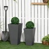 Resenkos Plant Pots, Flower Pots, Garden Planters,2-Pack Outdoor Planter Set, Flower Pots with Drainage Holes, Durable & Stackable Plant Pot, - 2 of 4