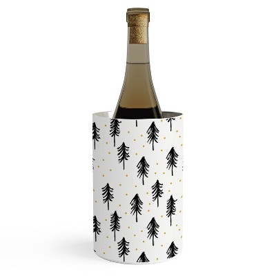 Little Arrow Design Co winter pines Wine Chiller - Deny Designs