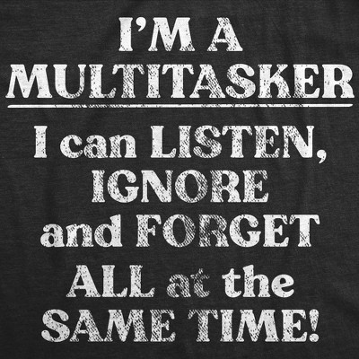 Мужские футболки Crazy Dog T-Shirts, Inc. Mens Funny T Shirts Im A Multitasker Sarcastic Novelty Tee for Men - Crazy Dog Men's T Shirt with Fun Design Black XL — фото 2