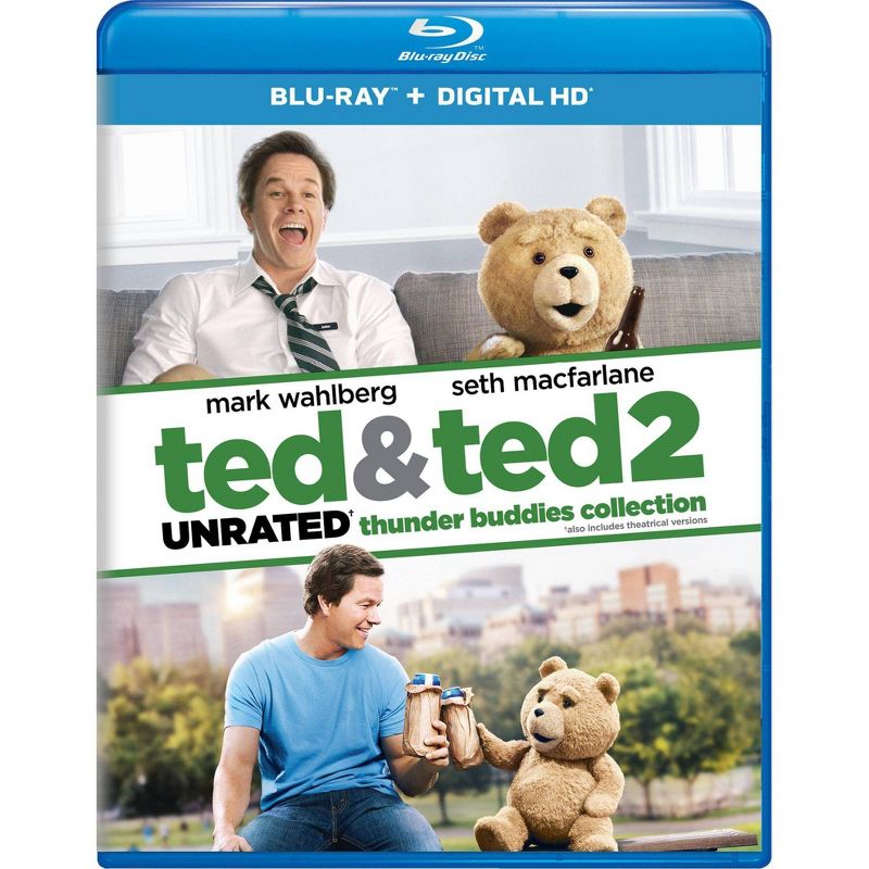Ted &#38; Ted 2 Unrated Thunder Buddies Collection (Blu-ray + Digital), 1 of 2