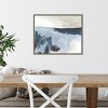 20" x 16" Sea Shading II by June Erica Vess Framed Canvas Wall Art - Amanti Art: Modern Lithograph, Sawtooth Back - 4 of 4