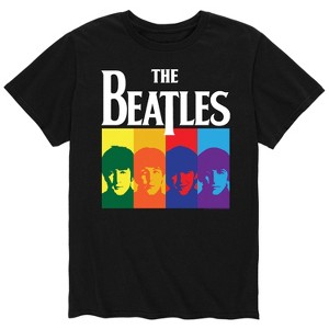 Men's - The Beatles - Members Color Block Short Sleeve Graphic T-Shirt - 1 of 4