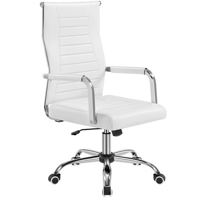 Yaheetech Modern Faux Leather Office Desk Chair