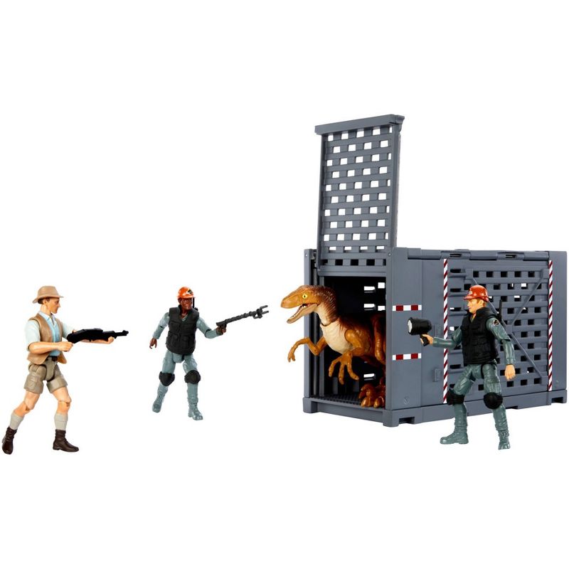 Jurassic World Legacy Velociraptor Containment Chaos Action Figure Playset, 3 of 10