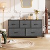 Fabric Dresser for Bedroom, Wide 5-Drawer Chest of Drawers with Storage Organizer Unit - 3 of 4