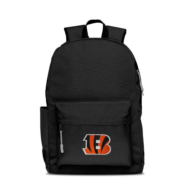 NFL Cincinnati Bengals Campus Laptop Backpack - Black, 1 of 2