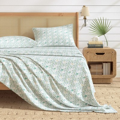 Patina Vie Brushed Microfiber Charming Coastal Sheet Set