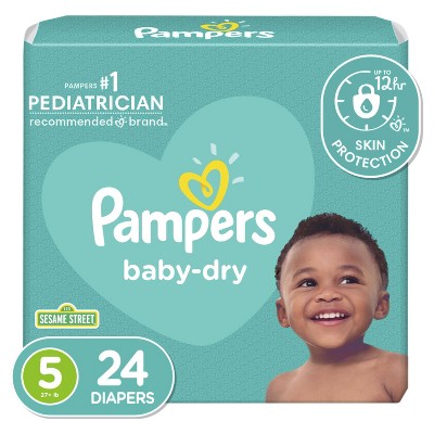 Pampers Baby Dry Diapers Jumbo Pack - Size 5 - 24ct