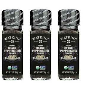 Watkins Organic Black Peppercorn Grinder - Case of 3/2.6 oz - 1 of 4