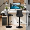 Adjustable Swivel Bar Stools Set of 2/4, 24"-32" PU Leather Counter Stools, 300Lbs Capacity, 360° Rotation for Kitchen/Bar - 2 of 4