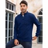 BLUEMING Men's Marled Knit Fleeced Sweatshirts Henley Neck Tops Warm Knitted Winter Thermal Sweat Shirts Button Mens Pullovers - 4 of 4